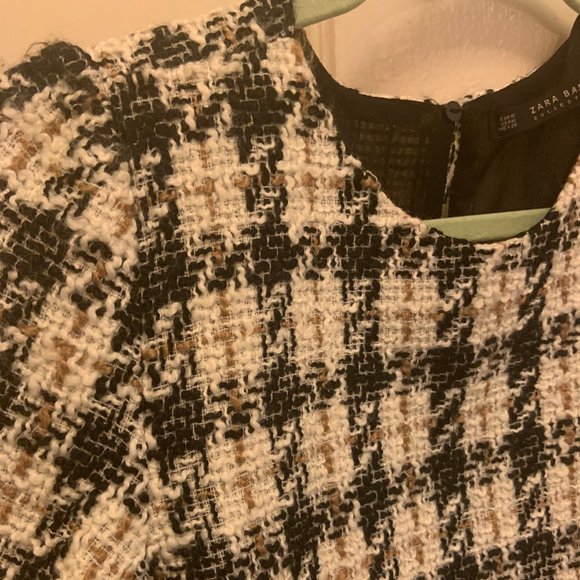 ZARA TWEED PEPLUM TOP - Picture 3 of 5